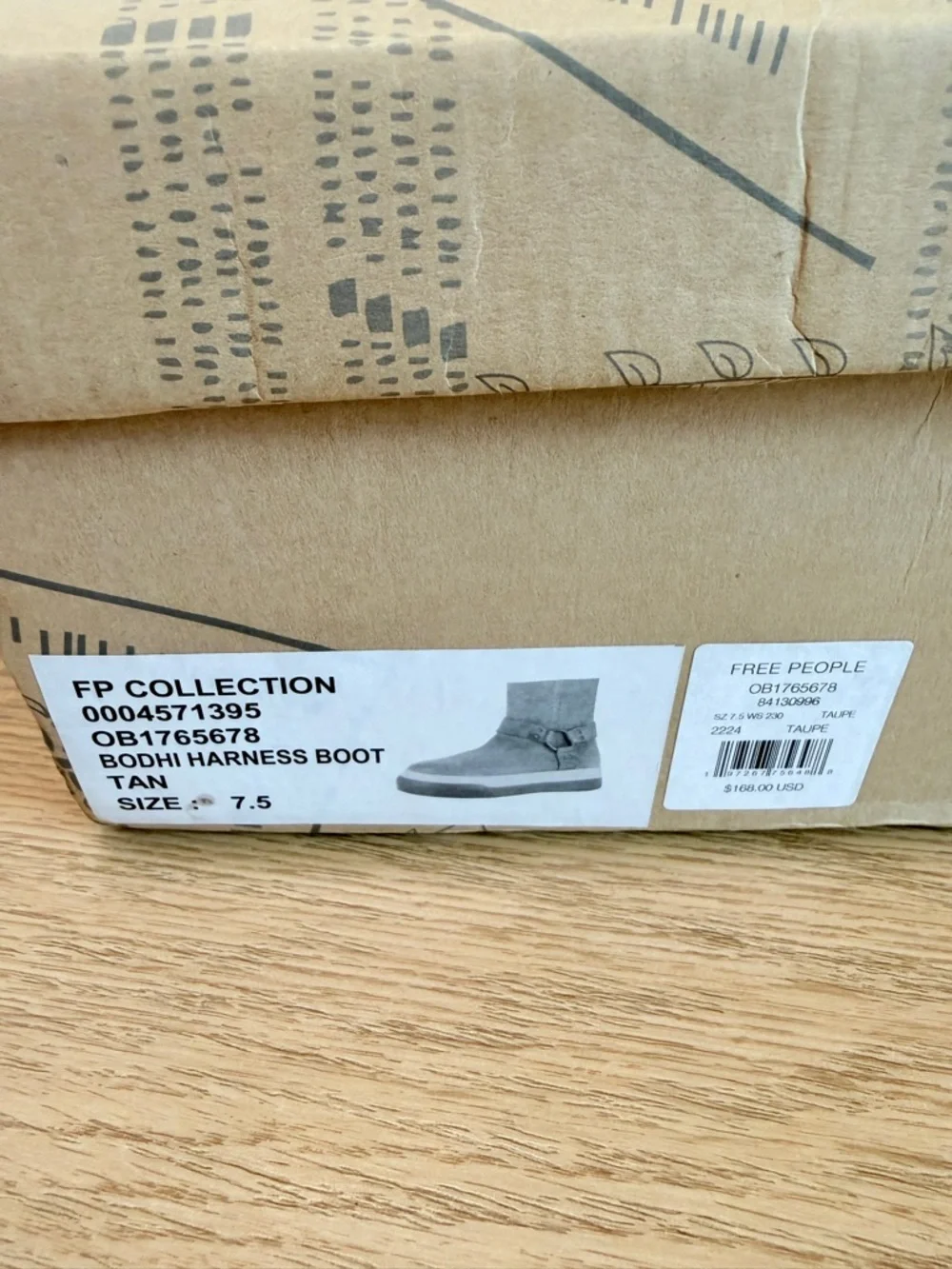 Free People Bodhi Harness Bootie 7.5 Tan Suede Sneaker Boot NEW - Picture 7 of 7
